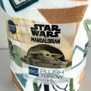 The Big One | Bedding | Star Wars Grogu Shapes Plush Throw Blanket 5 X ...